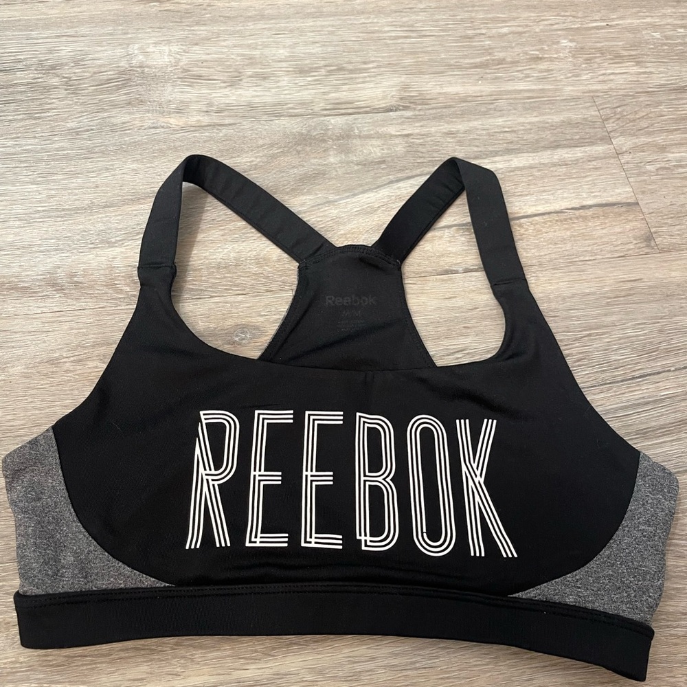 REEBOK BLACK GRAY SPORT TOP M